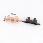 Deepeel F1-15 25mm Bowknot Foot Nails DIY Leather Bag Screws Hook Buckle Luggage Hardware Decorative Accessories Rivets