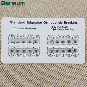 DENRUM hot sale dental orthodontic mini edgewise bracket with FDA CE ISO