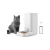 Import designer robot automatic dog cat interactive adjustable slow raised camera metal pet feeder with timer from China