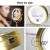 desk free rotating gold circle desktop golden cosmetic led makeup mirror