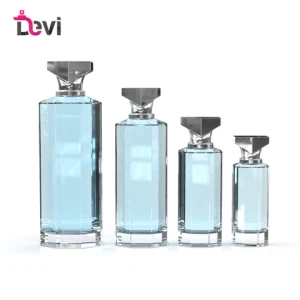 Devi Wholesale OEM/ODM  Fragrance  Atomizer Square Empty Container Glass Perfume Bottles