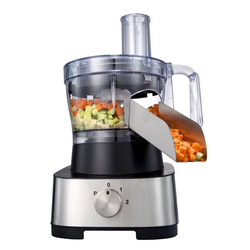 Diced and shredded and slicing, cup opening, 3-in-1 multifunctional electric food processor meat grinder