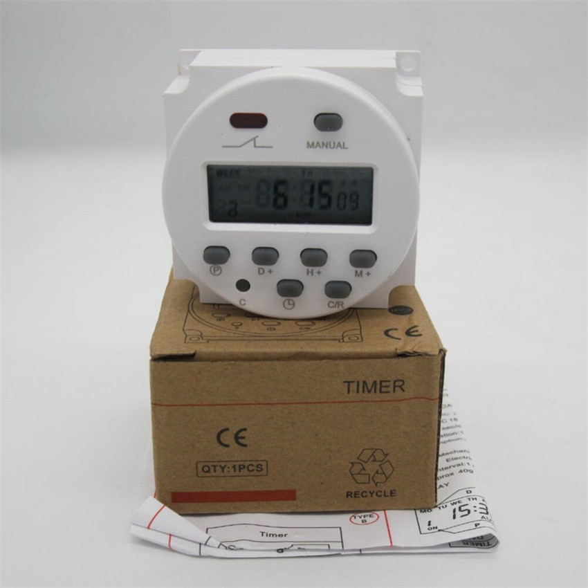 Buy Dihao Cn101a Ac 220v 12v 24v Digital Lcd Power Timer Weekly 7days ...