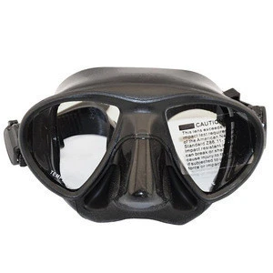 Diving Mask Safety Silicone Skirt Spearfishing Scuba Mask with Tempered Glass Lenses