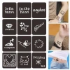 DIY art Painting for Body and Face Tattoo Stencils/Templates,Reusable PVC custom henna stencils