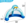 Doctor Dolphin Factory New Product Kids Outdoor Shootout Game Small Inflatable Gate Football Target Soccer Goals