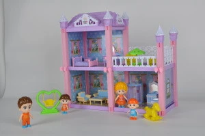 Doll House  Doll House with Furniture Play Set  Doll Toy House  Toy Model Houses