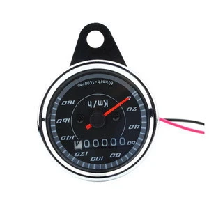Double Color LED Light Universal Odometer Speedometer meter For Motorcycle