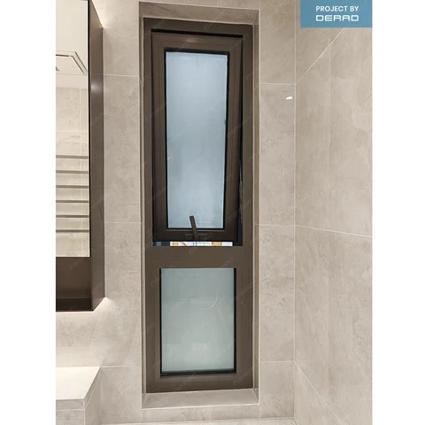 Buy Double Glazed Glass Windows Bathroom Bedroom Office Building Aluminium Awning Windows from ...