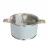 Import Double handle durable stainless steel cooking pot kitchen cookware sets non stick casserole color pot saucepan with glass lid from China