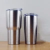 Double Wall 20oz 30oz Stainless Steel Tumbler Wholesale with Clear Plastic Lid Cap