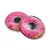 Import doughnut quicksand mobile phone shell oil covered card bag Charm Clear PVC Plastic Fashion Glitter Quicksand keychain pendant from China