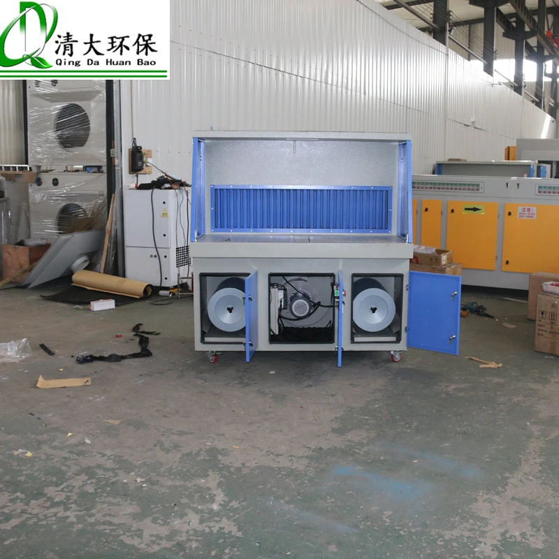 Downdraft Tables with dust extraction filter collector for fume and dust purifier