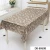 Import dragon pattern  pvc golden or silver embossed with polyester table cloth from China
