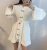 Import Droma sweater dress Double breasted retro knitted skirt belted women sweater dresses from China