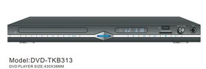 DVD-313 USB SD DVD Full Metal DVD Player with 2 Speakers Remote control and LED display