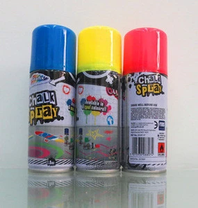 Easy Washable Aerosols Spray Chalk Six Different Colors with Liquid Type