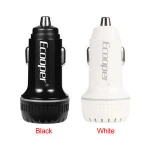 Ecooper Quick Charge 3.0 30W Car Charger with Type-C/USB Ports/LED Indicator for Apple Device iPhone Samsung Fast Charging