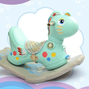 Educational toys Gift for Children Baby Cute Plastic Animals Rocking Horse Musical  Ride On Cars Rollers