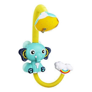 Electric Elephant Animal Sucker Electric Shower Bathing Time Game Toy ,Raining Baby Bath Toys