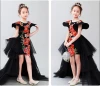 Elegant Embroidery Kids Princess Girls Dresses Skirt Removable Kids Princess Girls Dresses