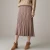 Import Elegant women custom order winter under knee length pleated knit long skirt from China