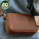 Emg6970 Luxury Satchel Designer for Man Purse Crossbody Crazy Horse Leather Bags Messager Shoulder Custom Messenger Bag