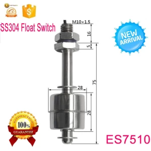 ES7510 Stainless Steel vertical float switch M10* 75mm level sensor