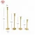 Import Europe concise style gold metal slender pillar candle holder for wedding table decoration from China