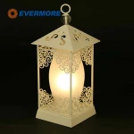 Evermore battery powered led hurricane camping candle lantern