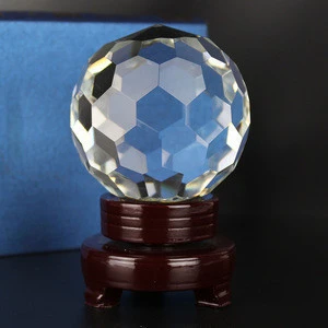 Excellent Quality K9 Crystal Glass Photography Clear Facet Crystal Ball Craft
