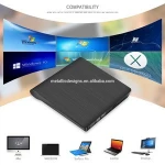 External CD Drive USB 3.0 PORTABLE CD player Slim DVD Drive RW ROM Rewriter Burner Writer/Player for MacBook Pro/PC Win 7/8.1/10