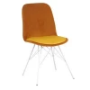 Fabric Metal Legs Dining Chair Hotel And Restaurant Cafe chair design