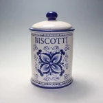 Factory direct sale kitchen ceramic sugar jar with lid
