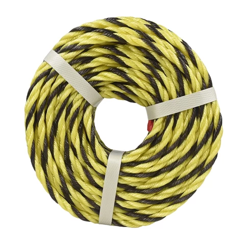 Factory direct sales are cheap plastic rope plastic rope pvc Black Braided Nylon Rope
