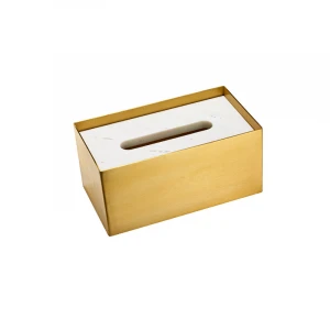 Factory Manufacture Various OEM Service Accepted Nordic Metal Brass Gold Tissue Box
