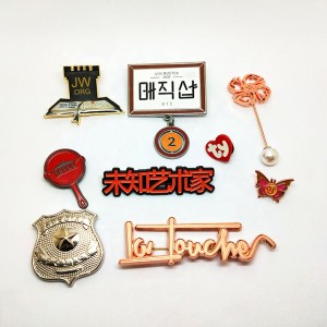Factory Manufacturer Metal Pin Butterfly Button Name Logo Custom Soft Hard Enamel Badge