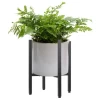 Factory Modern Planter Stand Plant Pots Round Flower Plant Stand Metal for Indoor Outdoor Potted Home Decor Black Flower Stand