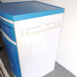 Factory Outlet ABS Plastic Bedside Table Hospital Nursing Home Clinic Bedside Table