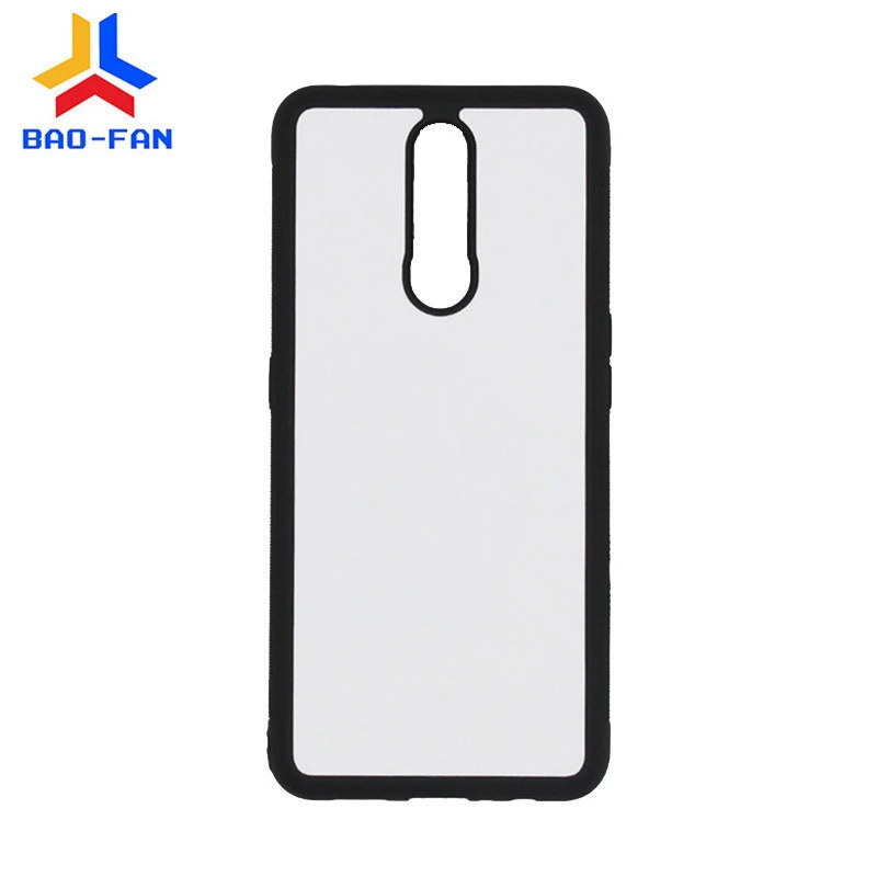 Factory price 2D Sublimation soft rubber phone case for OPP F11 with aluminum sheet