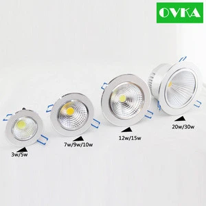 Factory sale COB LED Downlight LED recessed light 5W 12W 20W for shopping mall, office