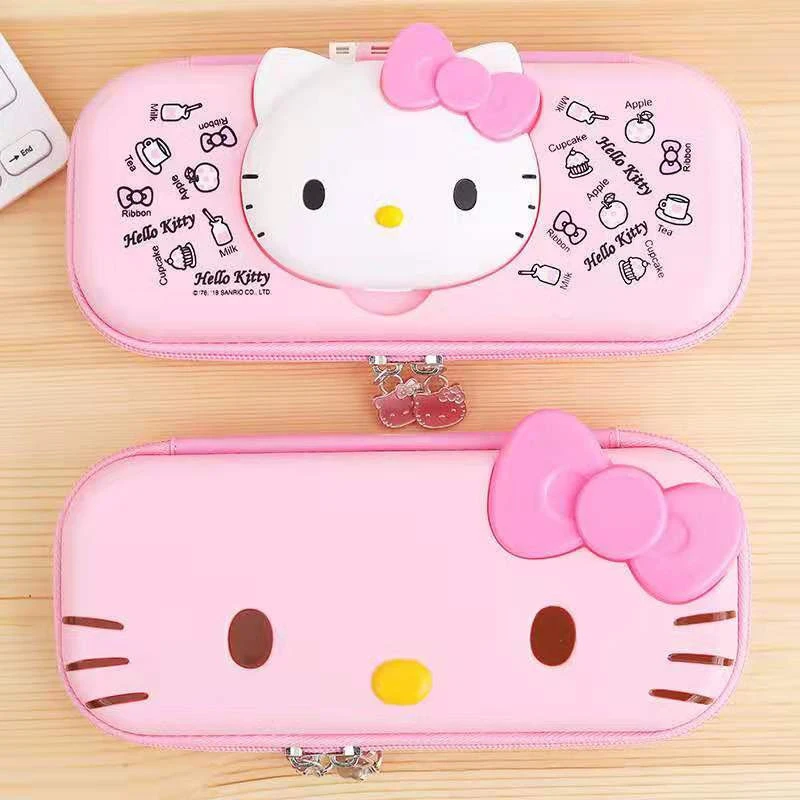 Factory supply fashionable  Hello Kitty Children&#x27;s Lovely PU Pencil Case For Girls