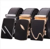 Factory wholesale alloy buckle custom men genuine leather waist belt