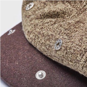 Factory wholesale custom fashion solid classic wool beret