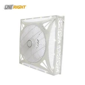 Factory wholesale customized remote control bladeless 16" Shami  false ceiling box fan with light