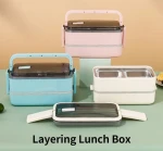 Factory Wholesale Microwaveable Food Container Biodegradable Adult Kids Children Bento Lunch Box