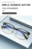 FANXUN3339 High Quality TR Eyebrow Frame Metal Embedded TR Temple Alloy Eyeglasses Neutral Light Luxury Optic Reading Use Print