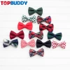 Fashion accessories bow-tie custom wholesale adjustable pet bowtie classic scottish tartan pattern dog bow tie