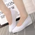 Import Fashion height increased women casual white lady platform shoes from China