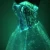 Import Fashion Hotsale RGB LED Light up Glow in the dark Luminous fabric Ball Gown Wedding fiber optic dress from China